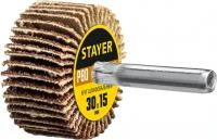 STAYER d 30 x 15 мм, P80, на шпильке d 6 мм, Круг шлифовальный лепестковый (36606-080)