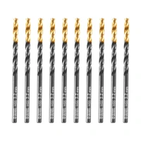 Сверло по металлу, 3,2 мм, HSS-Tin, Golden Tip, 10 шт. Denzel
