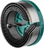 KRAFTOOL 5шт(68-100/32мм) кольцевая пила по дереву, сегментная, наборная: 68-74-80-90-100x32 мм