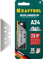 KRAFTOOL Solingen А24, 5 шт, трапециевидные лезвия (09625-S5)