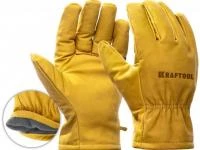 KRAFTOOL EXTREM от мех. воздействий, XL, кожаные перчатки (1136-XL)