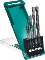 KRAFTOOL HARD 5 шт: 4-5-6-8-10 мм набор сверл по по твёрдым материалам