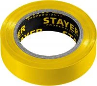 STAYER Protect-10 15 мм х 10 м желтая не поддерживает горение, Изоляционная лента ПВХ, PROFESSIONAL (12291-Y)