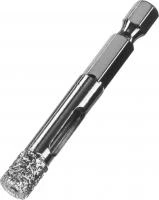 ЗУБР АВК d 8 мм (HEX 1/4″, 15 мм кромка), Вакуумное алмазное трубчатое сверло, Профессионал (29865-08)