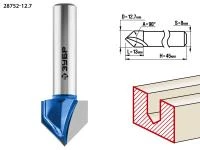ЗУБР 12.7x13мм, угол 90°мм, фреза пазовая галтельная V-образная