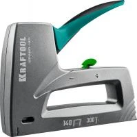 KRAFTOOL GRAND-140 тип 140 (G/11/57) 20GA(6-14мм)/300 (16), алюминиевый рессорный степлер (3194)