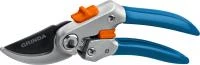 GRINDA P-51 200 мм, закаленная сталь, шестерённая передача, двухкомпонентные рукоятки, покрытие ПВХ, плоскостной секатор, PROLine (423451_z01)