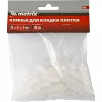 Клинья, 30 х 6 х 5мм, для кладки плитки, 100 шт Matrix