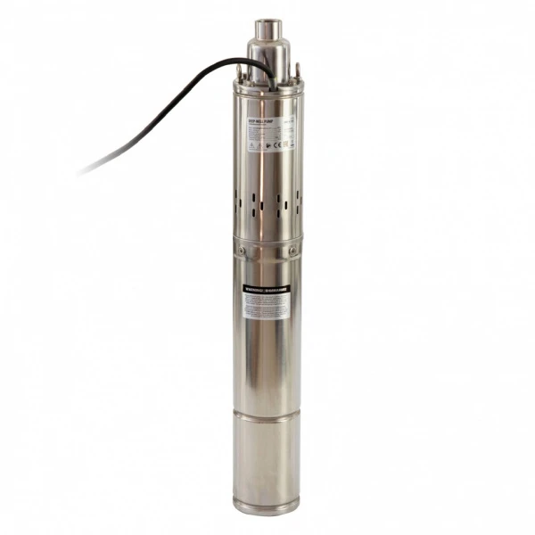 Скважинный насос DWS-4-150, винтовой, диаметр 4", 1300 Вт, 2000 л/ч, напор 150 м Denzel