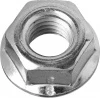 ЗУБР DIN 6923 кл. пр. 6, M10, гайка с фланцем, цинк, 4 шт (303636-10)