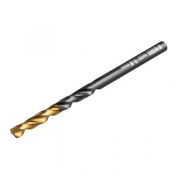 Сверло по металлу, 5 мм, HSS-Tin, Golden Tip, 10 шт. Denzel